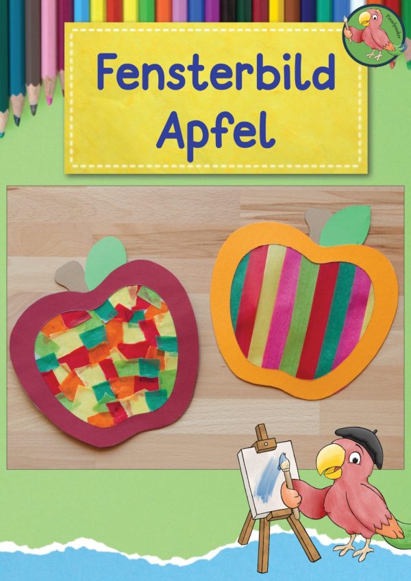 Fensterbild Apfel