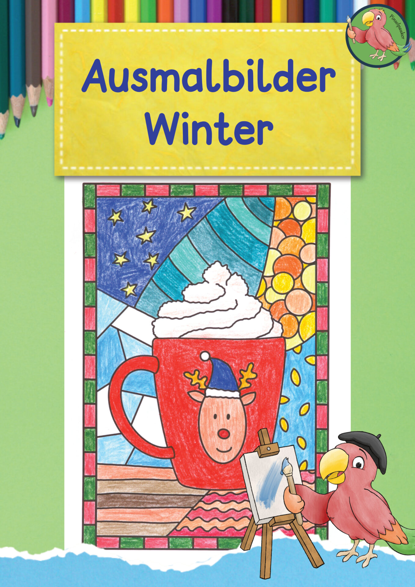 Ausmalbilder passend zum Winter/ Weihnachten