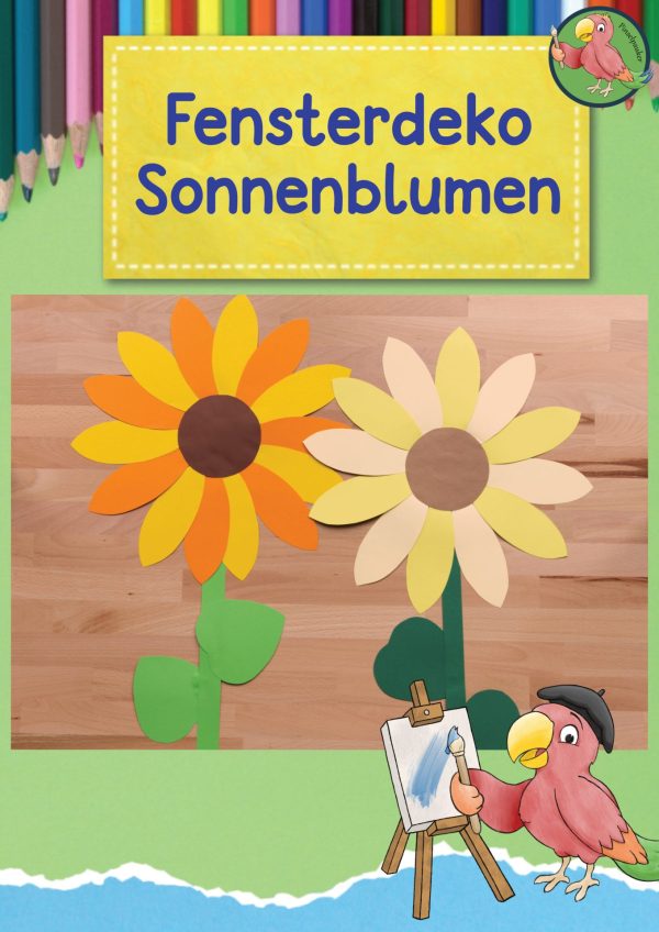 Fensterdekoration Sonnenblumen