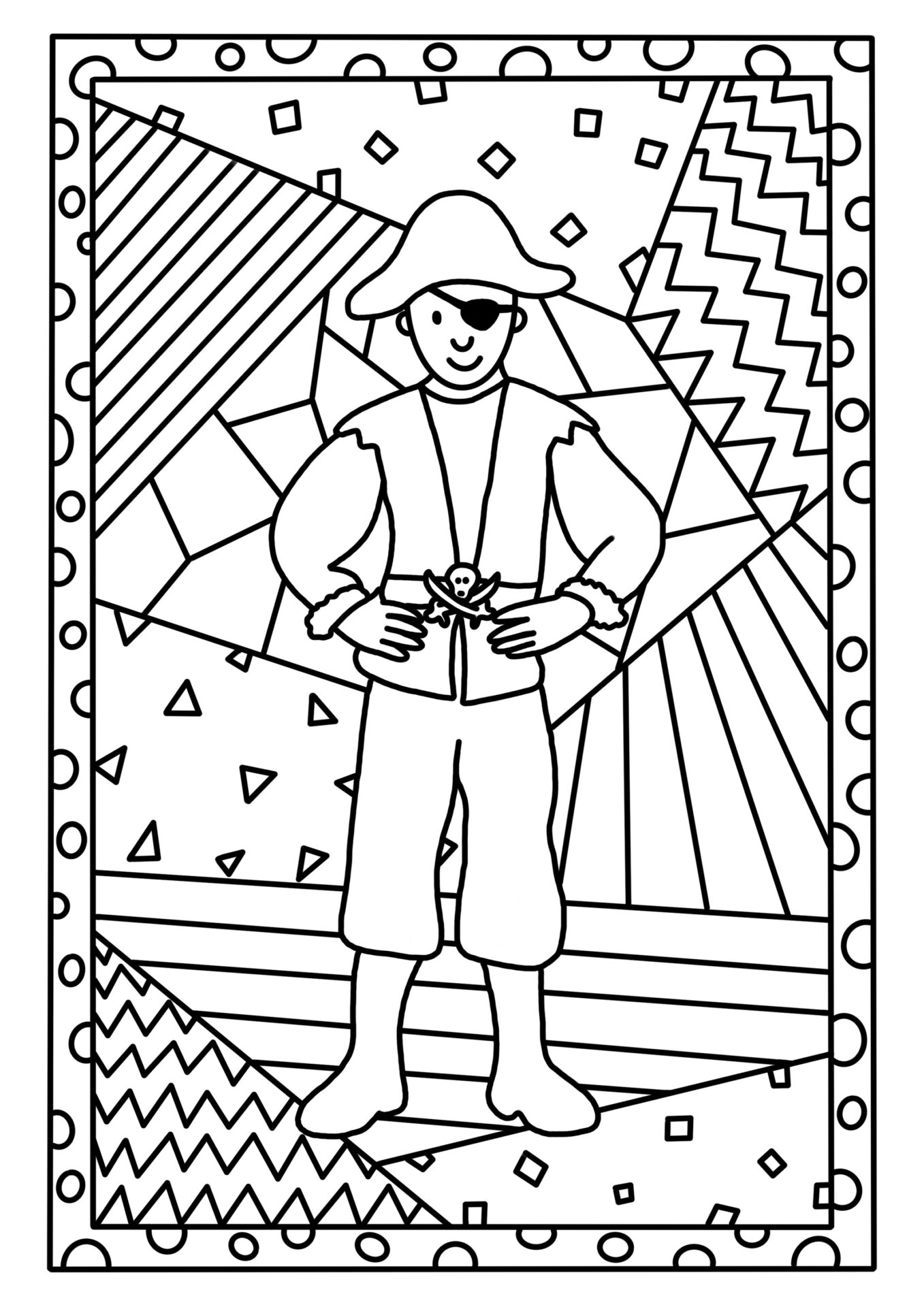 Ausmalbilder zu Fasching/ Karneval – Bild 2