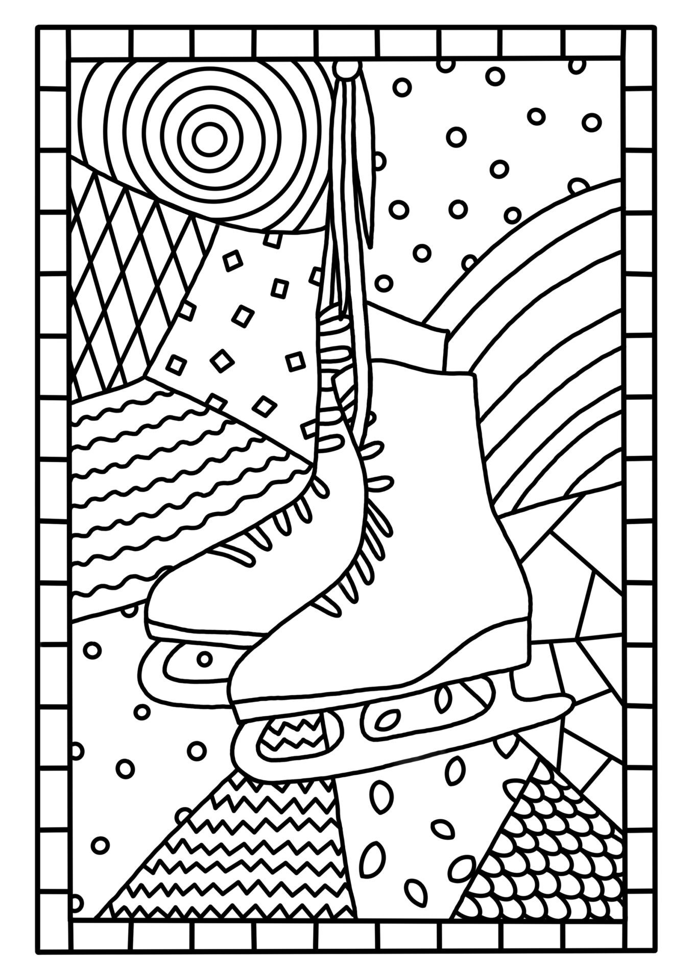 Ausmalbilder passend zum Winter/ Weihnachten – Bild 2