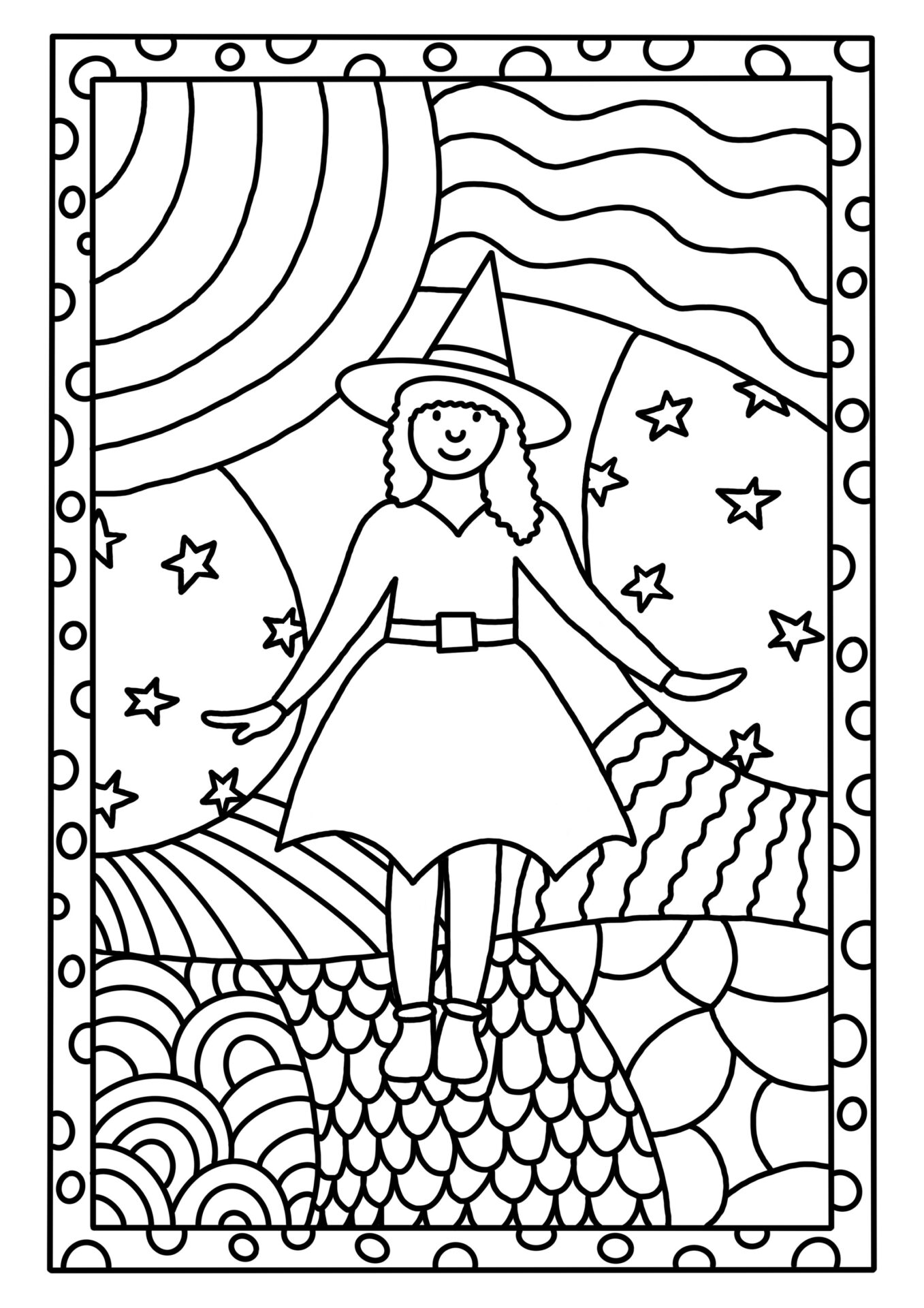 Ausmalbilder zu Fasching/ Karneval – Bild 3