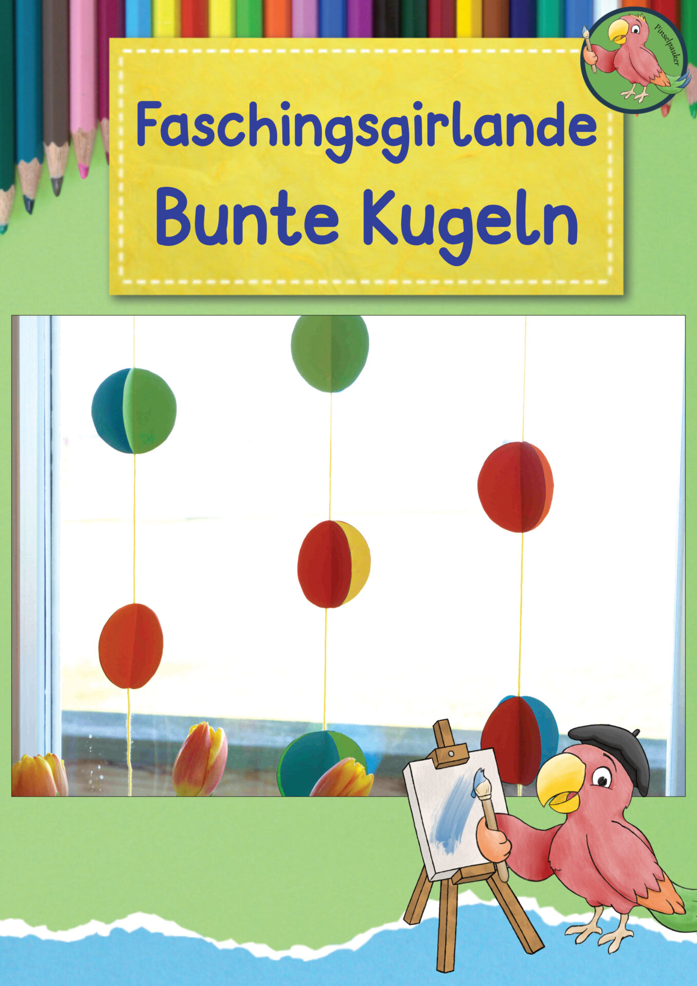 Anleitung Girlande Kugeln
