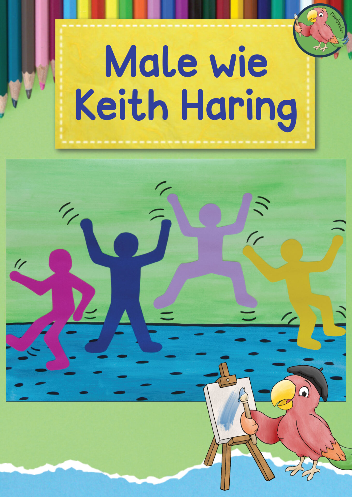 Anleitung Keith Haring Tanzende Leute