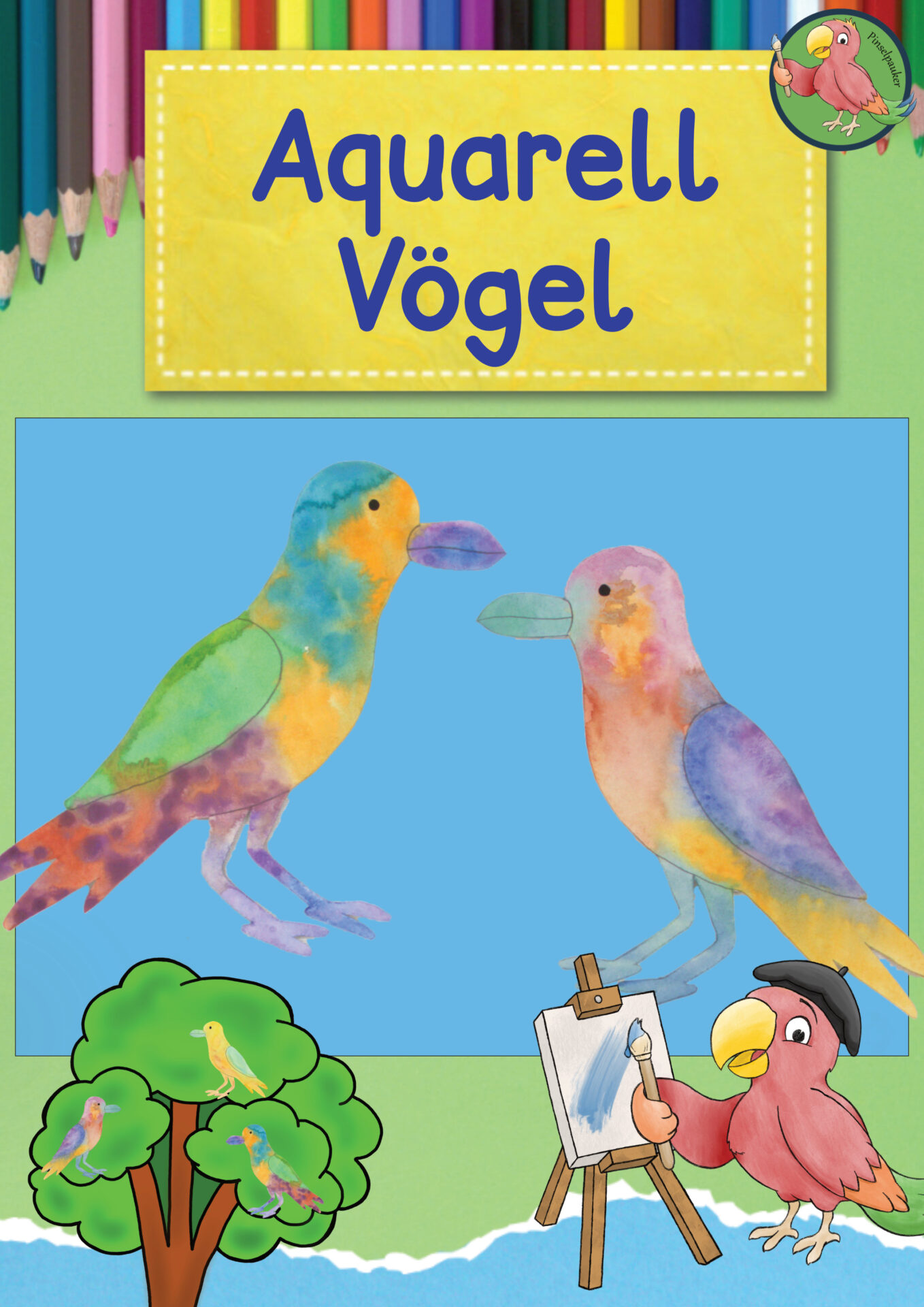 Anleitung Aquarell Vögel