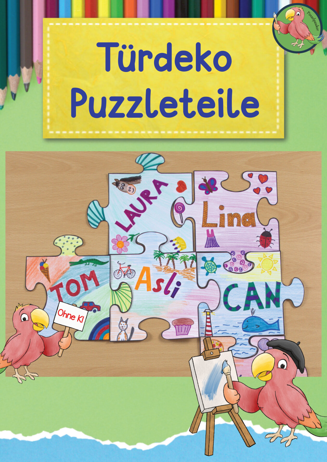 Anleitung Türdeko Puzzle