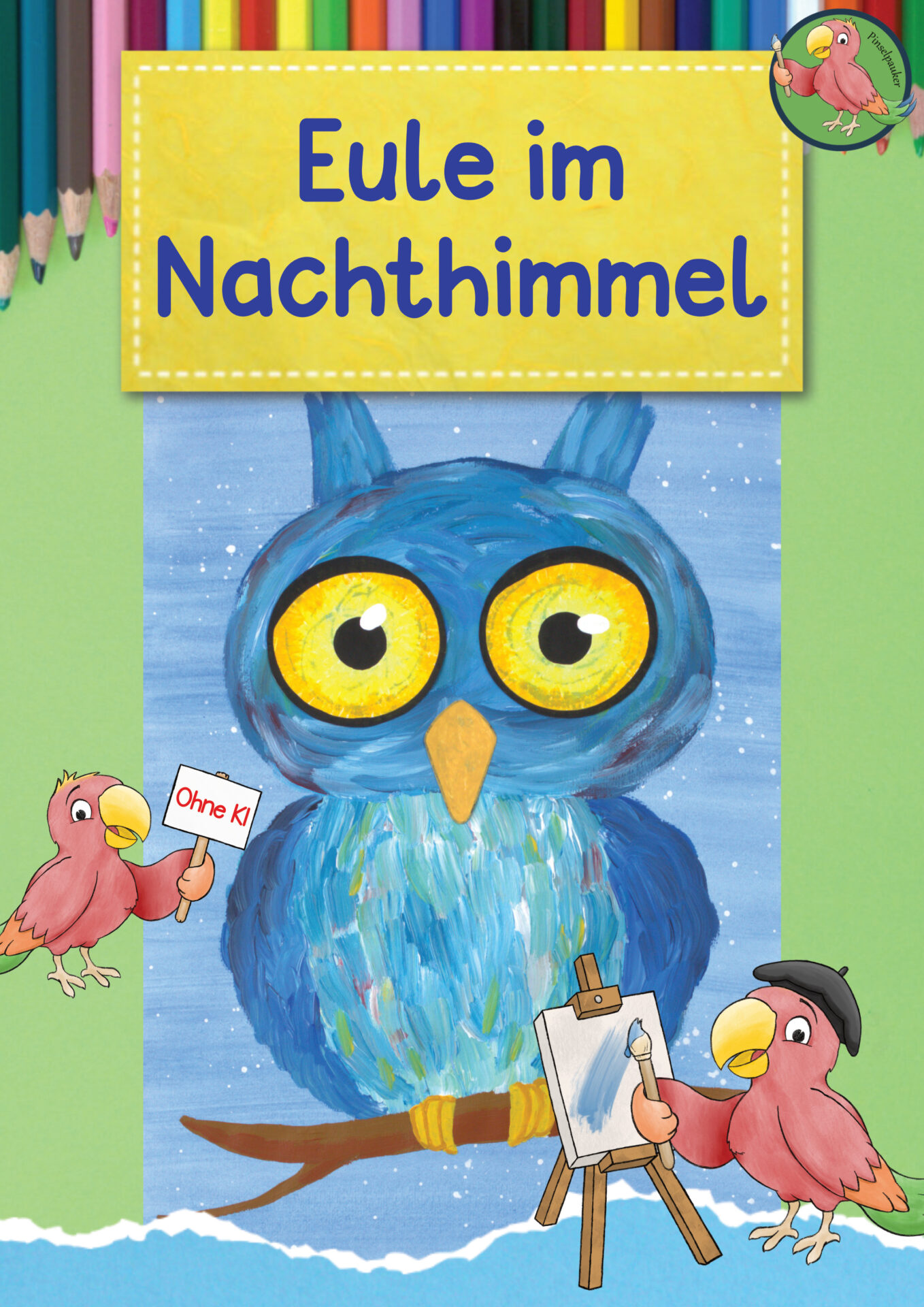 Anleitung Eule im Nachthimmel