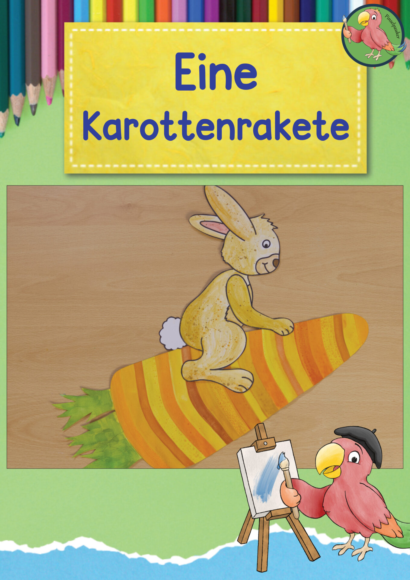 Anleitung Hase auf Rakete