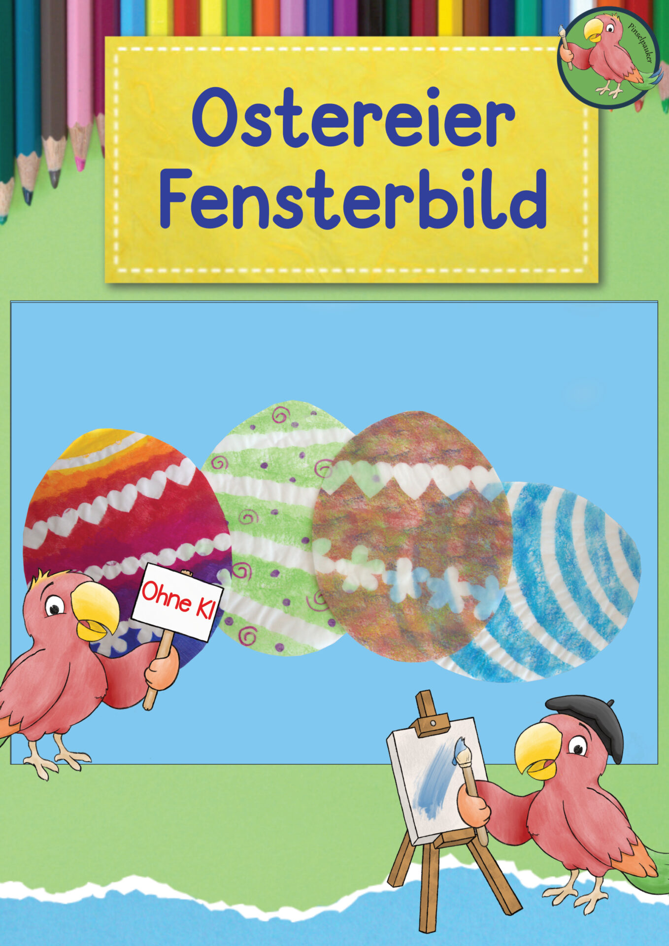 Anleitung Osterei Fensterbild