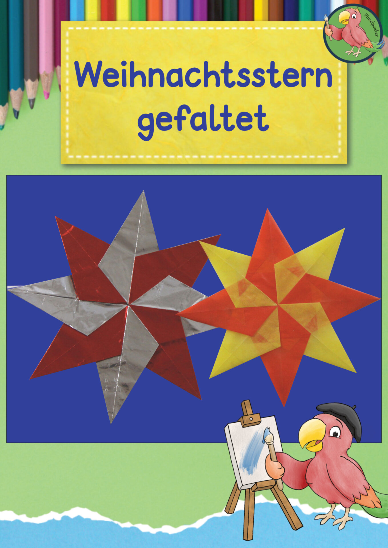 Anleitung Stern gefaltet